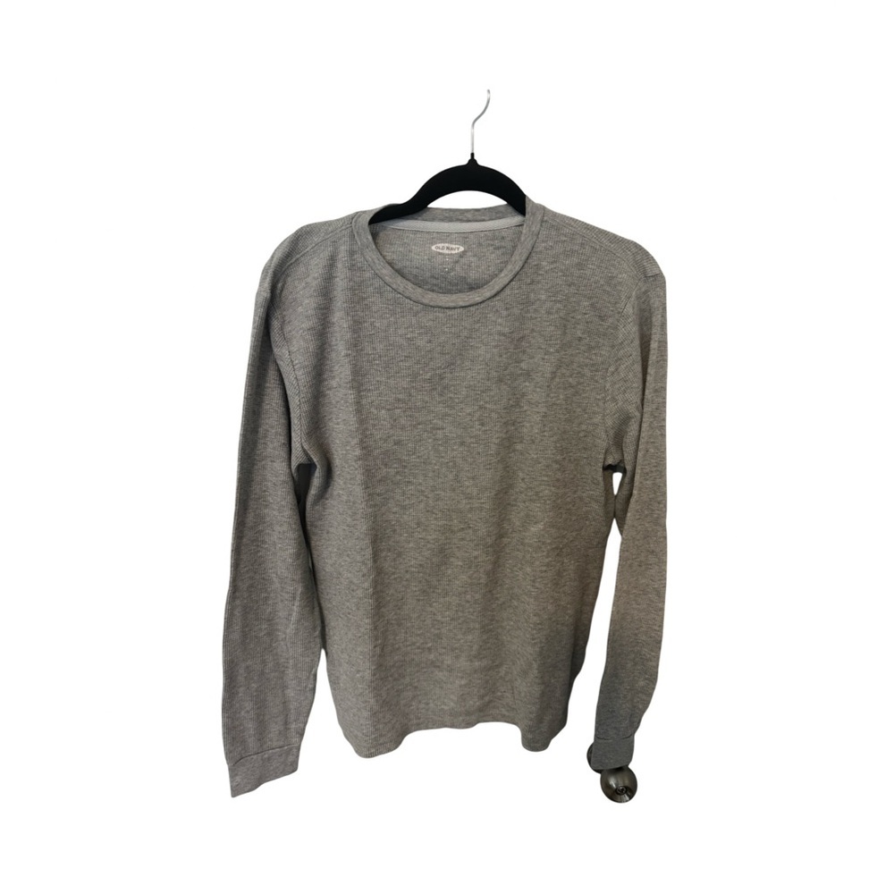 Old Navy Sweatshirt Mens Gray Long Raglan Sleeve Casual Crew Neck Outdoor